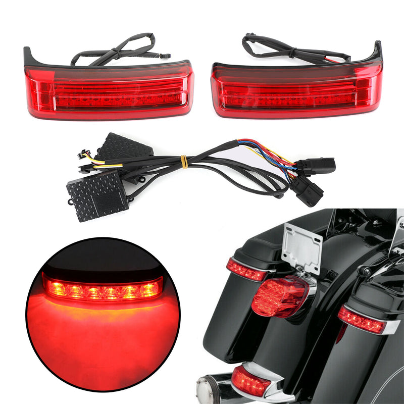 LED-Satteltaschen-Satteltaschen Run Brake Turn Lamp Lights For Touring 2014-2021 Generic