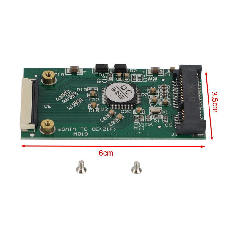 1,8-Zoll-Mini-mSATA-PCI-E-SSD-Festplatte auf 40-Pin-ZIF-CE-Kabeladapterkarte