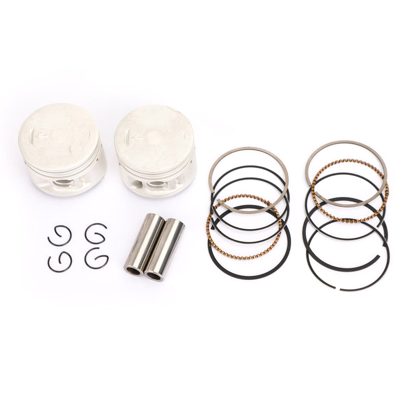 Kit de pistón y juego de anillos (2) STD 49 mm para Yamaha Virago V Star XV250 SRV 250 88-18