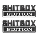 2pc Shitbox Edition-emblem-mærkat til Ford Chevr Car Truck