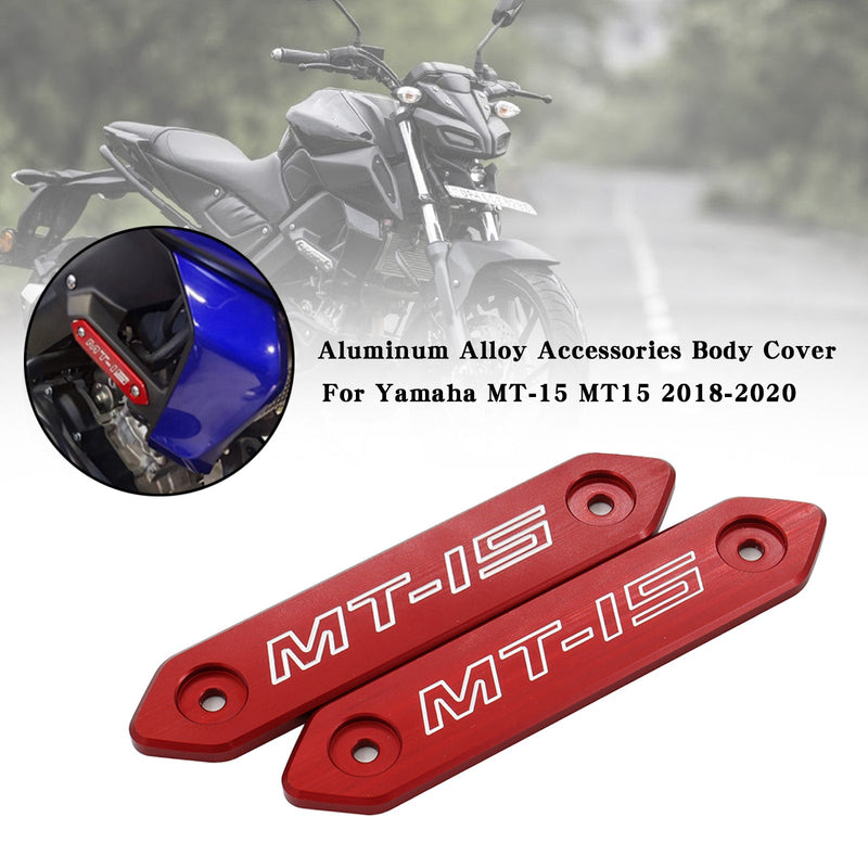 Aluminiumslegering tilbehør Karosserideksel for Yamaha MT 15 MT-15 MT15 2018-2020 Generisk