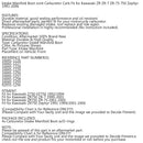 Ansaugkrümmer Vergasermanschetten passend für Kawasaki ZR-7 ZR 750 C 16065-1256 57 58