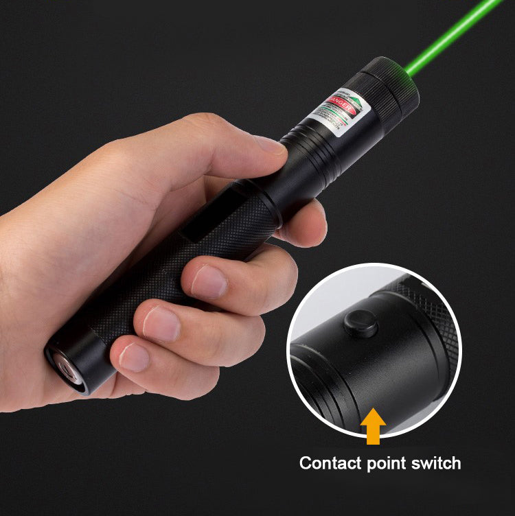 500 milhas 532 nm 303 verde caneta laser laser feixe visível caneta lazer + 18650 + carregador