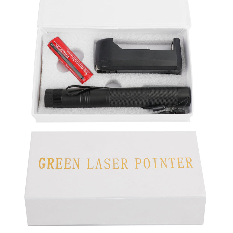 Caneta ponteiro laser vermelha 650nm feixe visível luz laser + 18650 + carregador