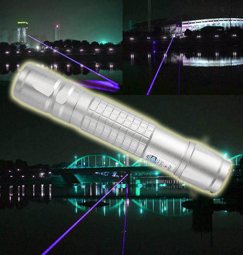 Caneta apontadora laser tática 5mW 405nm azul violeta 18650 feixe visível laser de luz