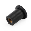 100 stk. M4 gummi brøndmøtrikker forrude og kåbe 8 mm 5/16" brøndmøtrikker