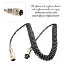 CB micrófono de mano macho hembra Cable de extensión de 4 pines reemplazo para micrófono inalámbrico