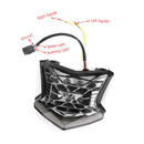 Piloto trasero intermitente LED para Kawasaki Z650 Ninja 650 Z900 17-24 Plata Genérico