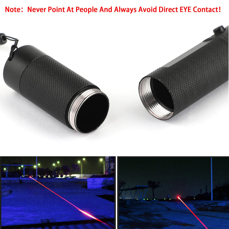 650nm Roter Laserpointer Sichtbarer Strahl Licht Lazer + 18650 + Ladegerät