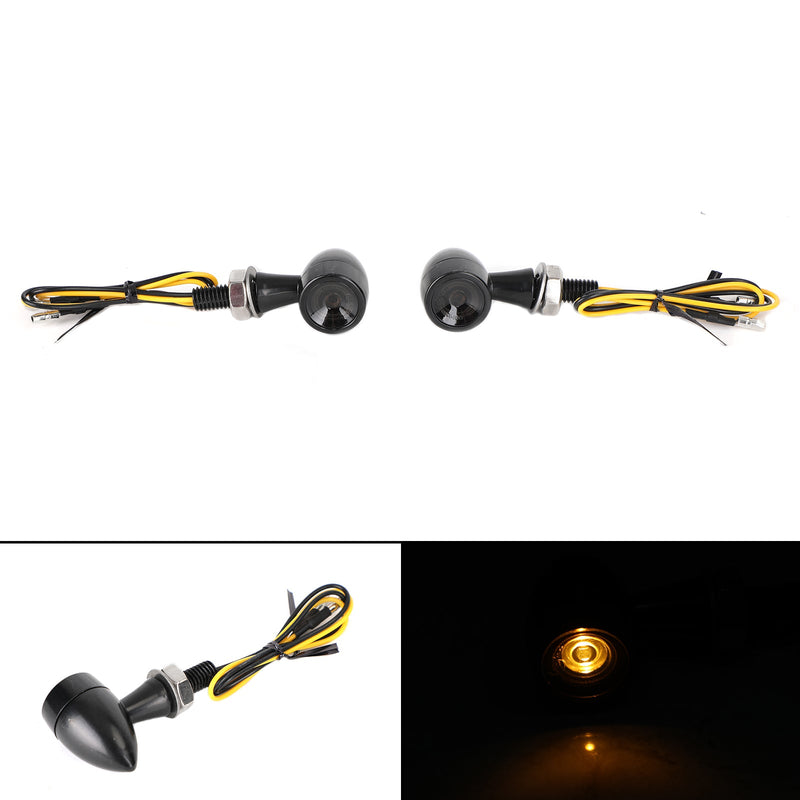 Mini Bullet Motorsykkel LED Blinklys Blinklys Bremselys 12V M7 Generisk