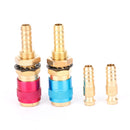 Vandkølet og gasadapter hurtig tilslutning velegnet til TIG svejsebrænderholder