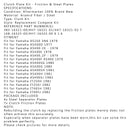 Spojková sada ocel a třecí lamely pro Yamaha XS250 XS400 IT250 IT465