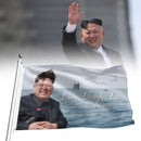 Kim Jong Un Live Laugh Love Banner Flagge 3x5FT Gartenflagge