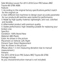 Carbon-Seitenfensterlamellen für 2013-2018 Scion FRS Subaru BRZ Toyota 86 GT86 Generic