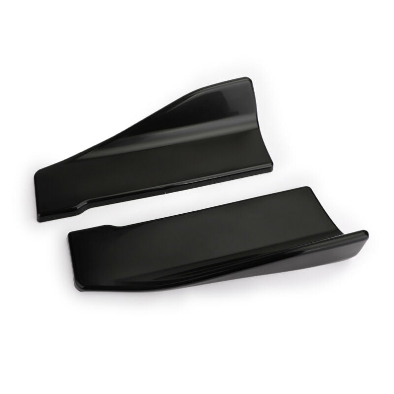 2 peças 35 cm Rock Spoiler Cauda Lip Extension Rocker Splitter Winglet Wings Black Generic