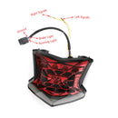 Piloto trasero intermitente LED para Kawasaki Z650 Ninja 650 Z900 17-24 Plata Genérico