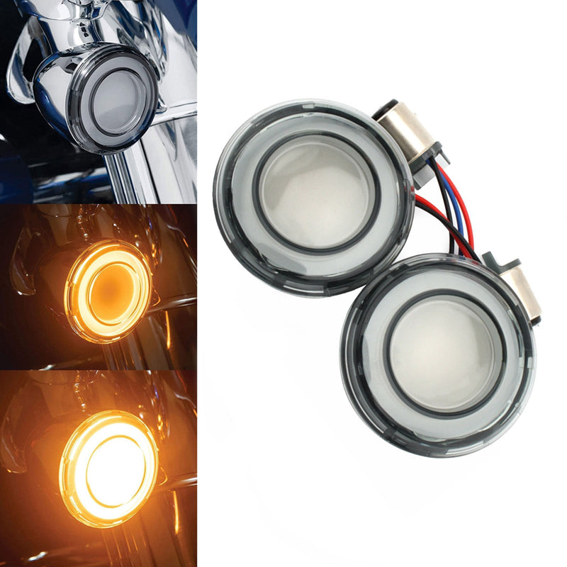 1157 Luzes indicadoras de direção de freio LED para Touring Street Glide Electra Glide Genérico