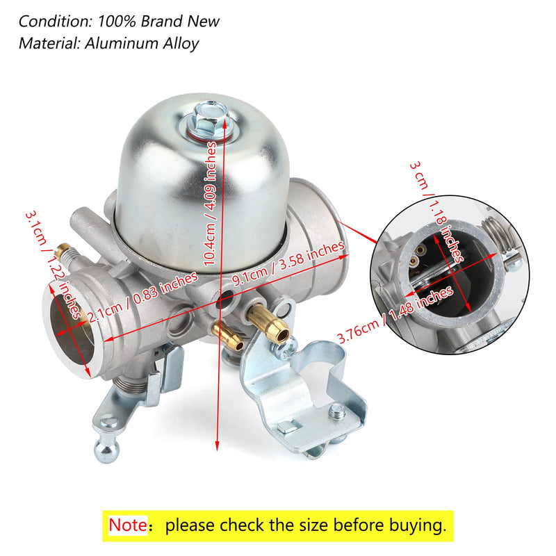 Carburador Carb para Yamaha G1 Golf Cart 1983-1989 J24-14101-00 J24-14101-01 Genérico