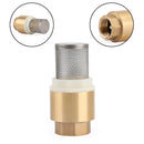 Válvula de pie de retención en línea NPT de 3/4" Latón con resorte cargado con filtro 200 PSI