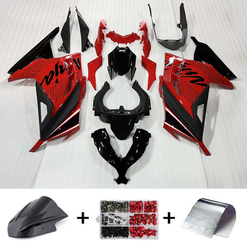 Kit de carenagem Amotopart Kawasaki EX300 Ninja300 2013-2017 corpo plástico ABS