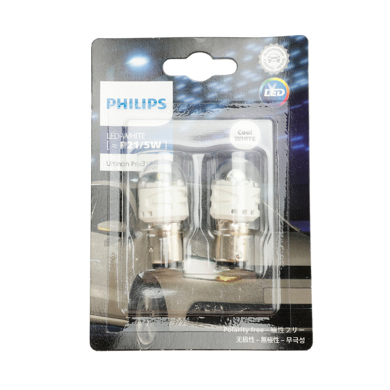 Para Philips 11499CU31B2 Ultinon Pro3100 LED-BLANCO P21/5W 6000K BAY15d