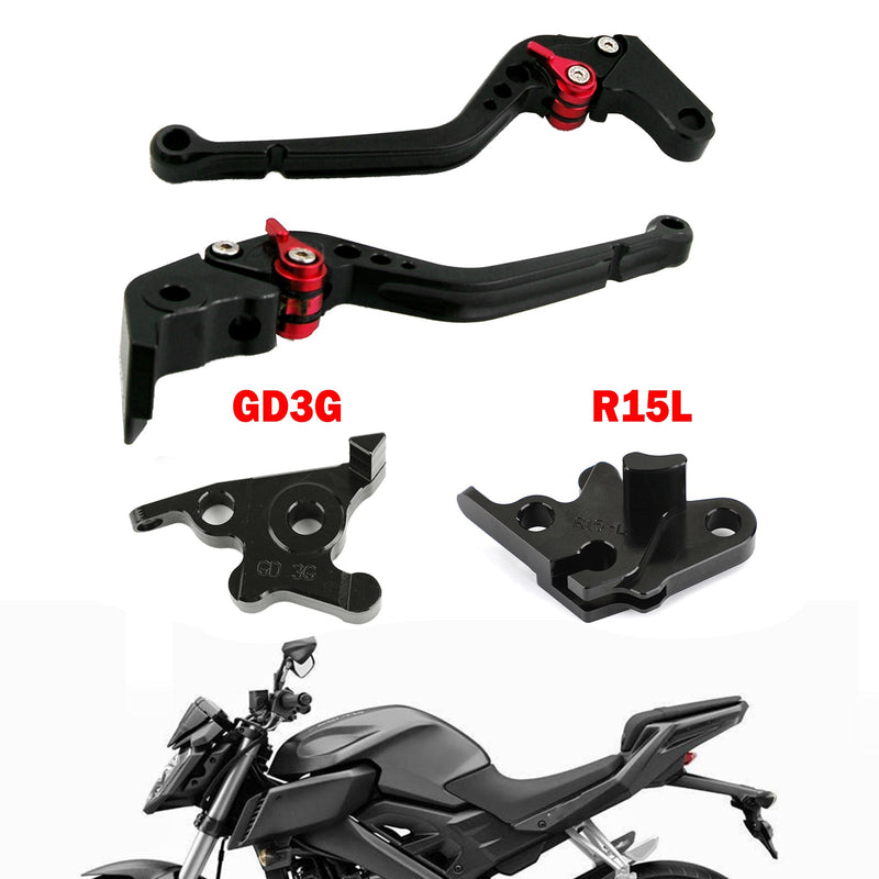 Alavanca de freio de embreagem de motocicleta longa adequada para YAMAHA MT125 2014-2019 Genérico