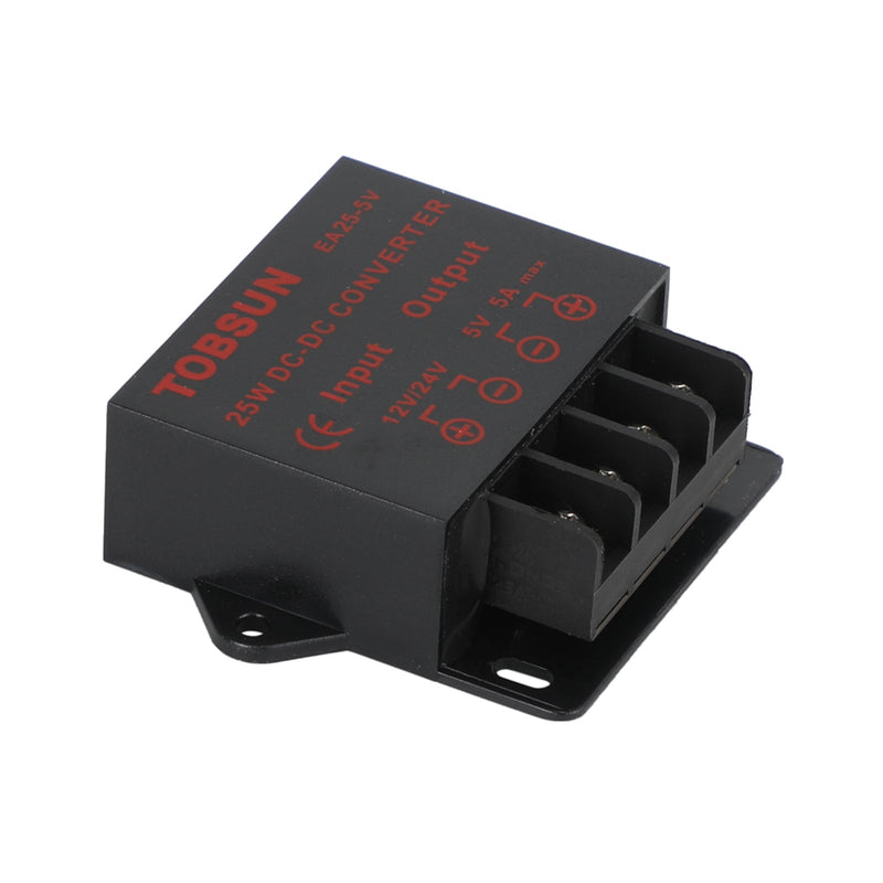 Transformador de fuentes de alimentación, regulador convertidor DC 12V/24V a 5V 5A 25W