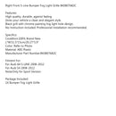 Amortecedor direito preto luz de nevoeiro grill capa para audi a4 S-LINE s4 08-12 8k0807681c genérico