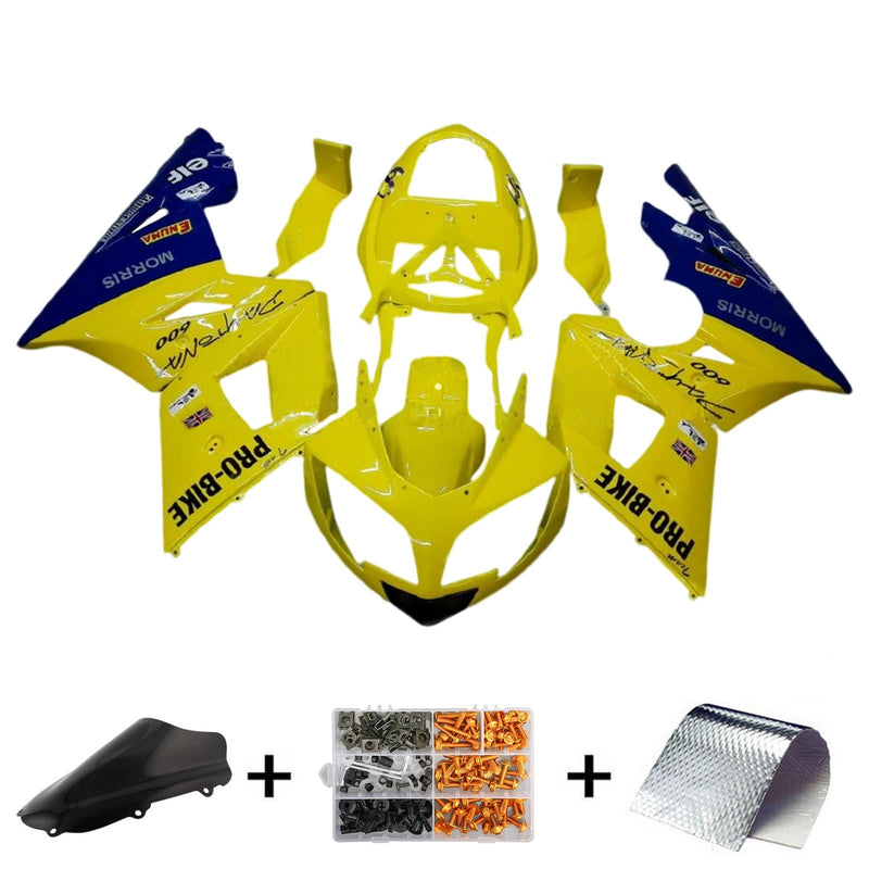 Amotopart Triumph Daytona 600 650 2002-2005 Kåpa Set Body Plast ABS