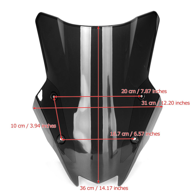 Muovinen ABS tuulilasi KAWASAKI Z1000SX 2020-2023 geneeriselle