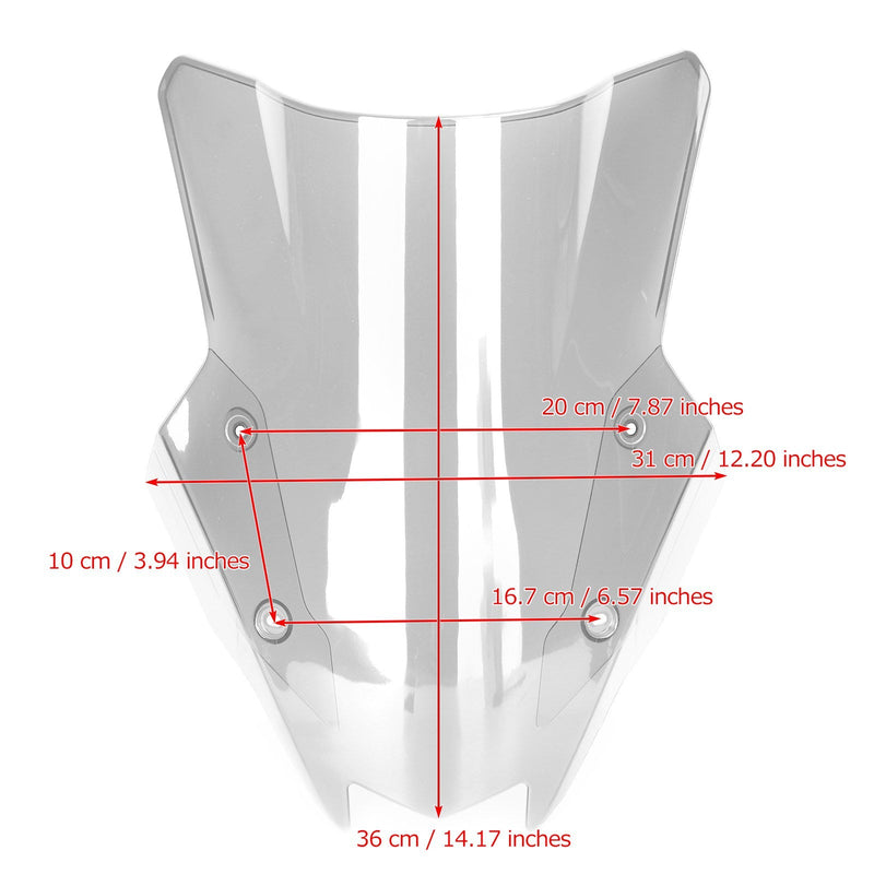 Muovinen ABS tuulilasi KAWASAKI Z1000SX 2020-2023 geneeriselle