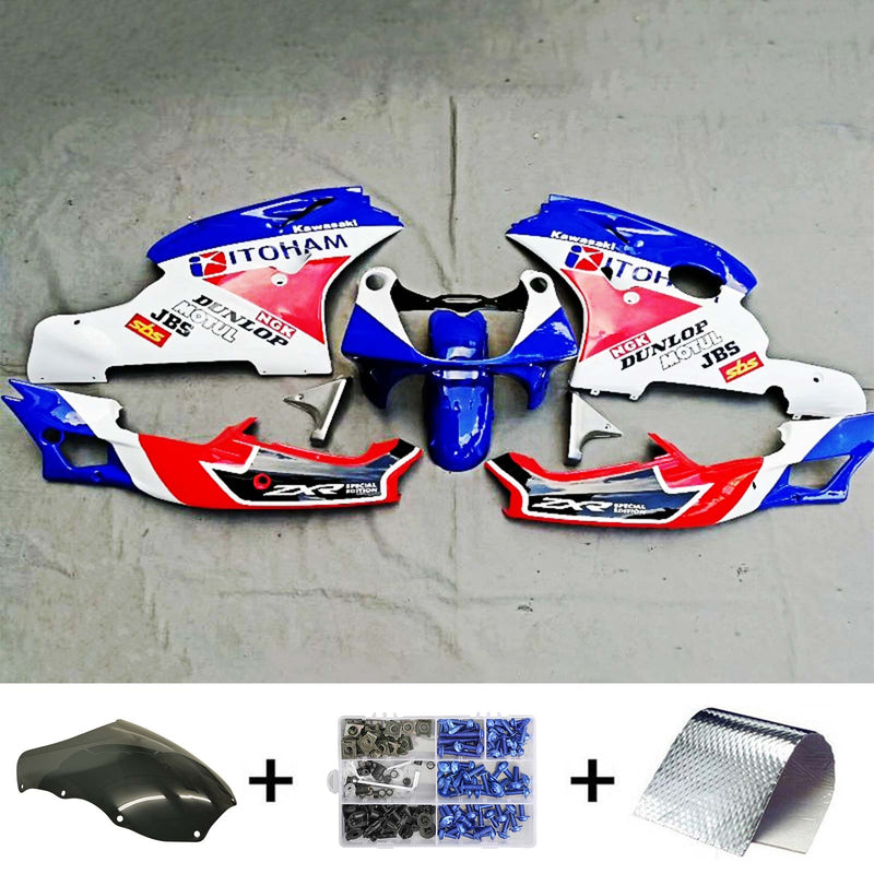 Amotopart Kawasaki ZXR400 1992-1996 Juego de carenado Cuerpo Plástico ABS