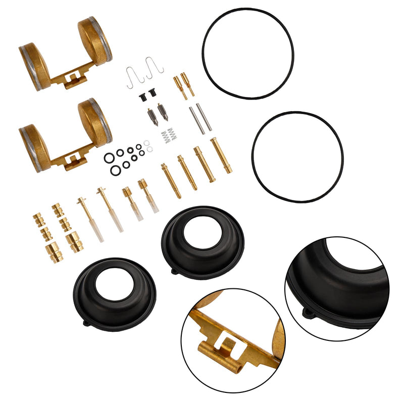 Kit de reparo de carburador compatível com Honda CB350 1968-1972 CL350 1968-1973