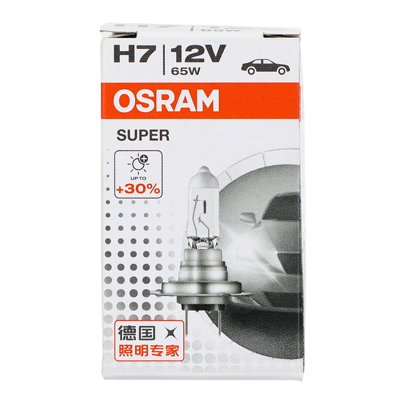 H7 para bombilla de faro delantero de coche OSRAM Super + 30% más de luz PX26d 12V65W 62282 genérico