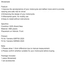 Parabrisas de motocicleta de plástico ABS para Yamaha XSR700 XSR900 2020 genérico