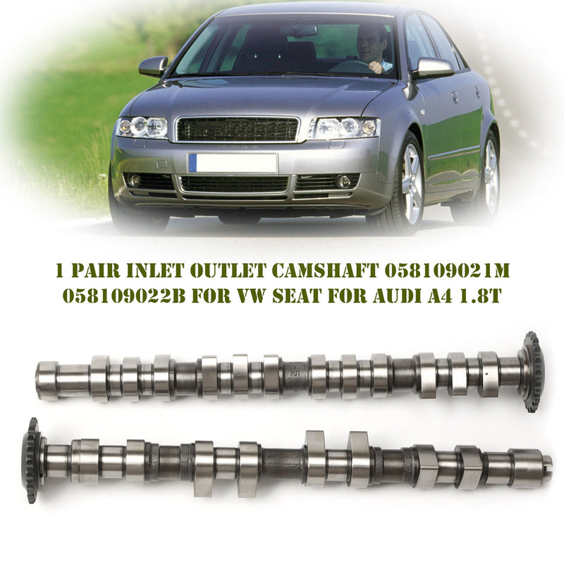 Skoda Octavia 1997-2011 / Superb 2002-2008 1.8T 1 Paar Einlass-Auslass-Nockenwelle 058109021M 058109022B