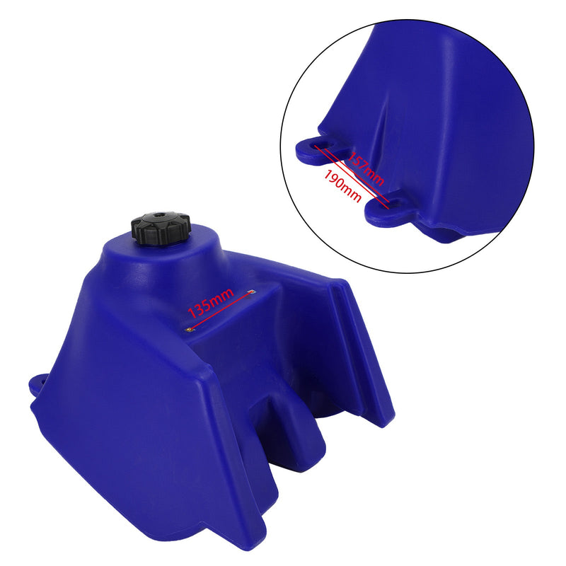 Overdimensjonert 5,6 gallon drivstofftank passer til Yamaha Banshee 350 1987-2006 Blue Generic