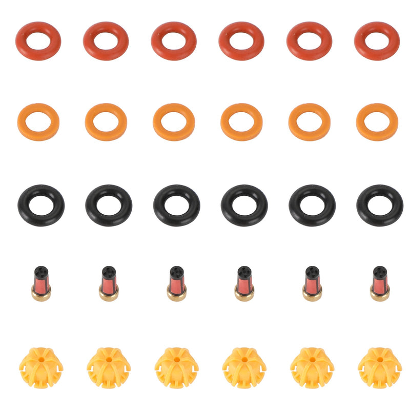6 Einstellen Kraftstoffinjektoren Reparaturversiegelungskit fit BMW M3/323IS/325IS/525i E36/E34/M50/S50