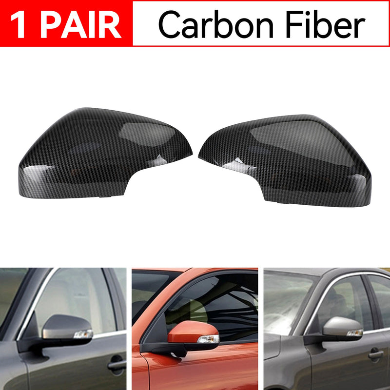 Carbon Fiber Rearview Side Mirror Cover Cap für Volvo S80 2008-2013