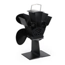 4 blader Varmedrevet komfyrvifte Vedbrenner Peis Drivstoffbesparende Eco