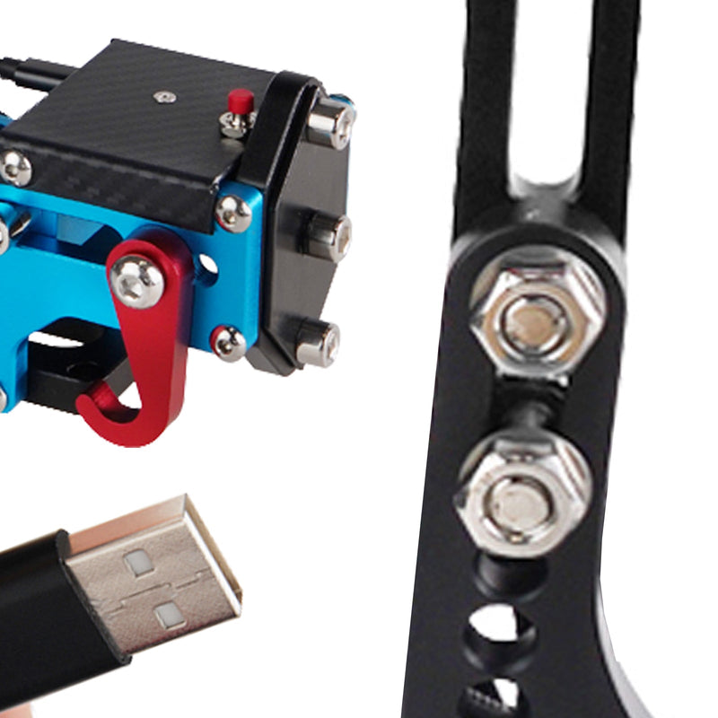 Blaue USB Handbremse Kits für PS4/PS5 Rennspiele mit G29 Lenkradstände