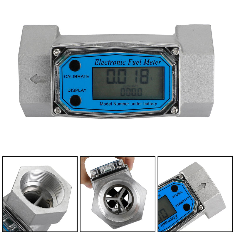 Turbin Digital Diesel Drivstoff Flow Meter Oval Gear Flow Meter BSPT/NPT