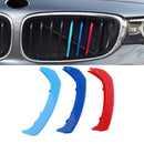Tri-farge front grill deksellister klips trim for BMW GT3 9 griller