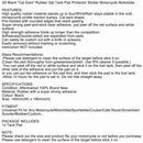 3D -Gummi -Motorrad -Tank -Pad -Protektor -Motorrad Wirbelsäule Aufkleber "Katzenohren" aussehen