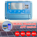 30A/40A/50A/60A MPPT Bluetooth APP Solarladeregler Ladegerät 12V-60V Gold