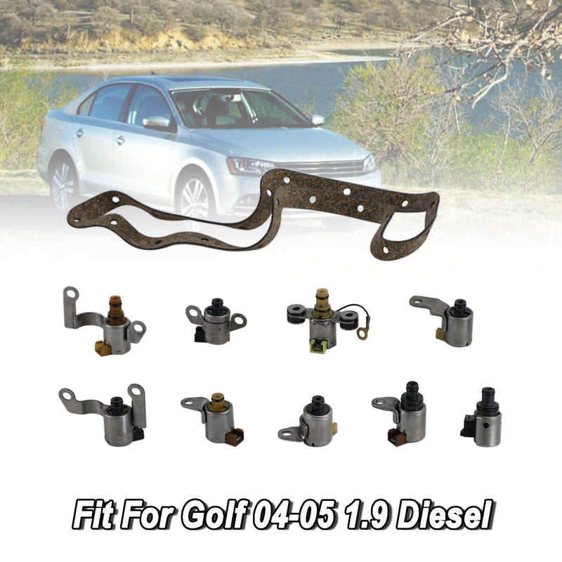 2004-2005 Volkswagen Golf 1.9 Diesel JF506E 09A Junta del kit de solenoide de cambio de transmisión Fedex Express