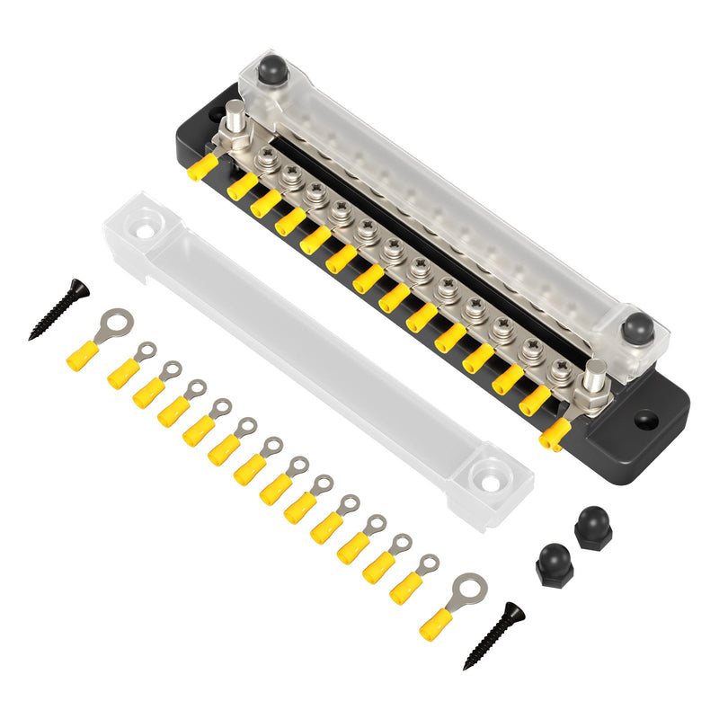 2/4/6/12-Wege-zweireihiges Auto-Sammelschienenblock-Verteilerterminal für Auto-Marine