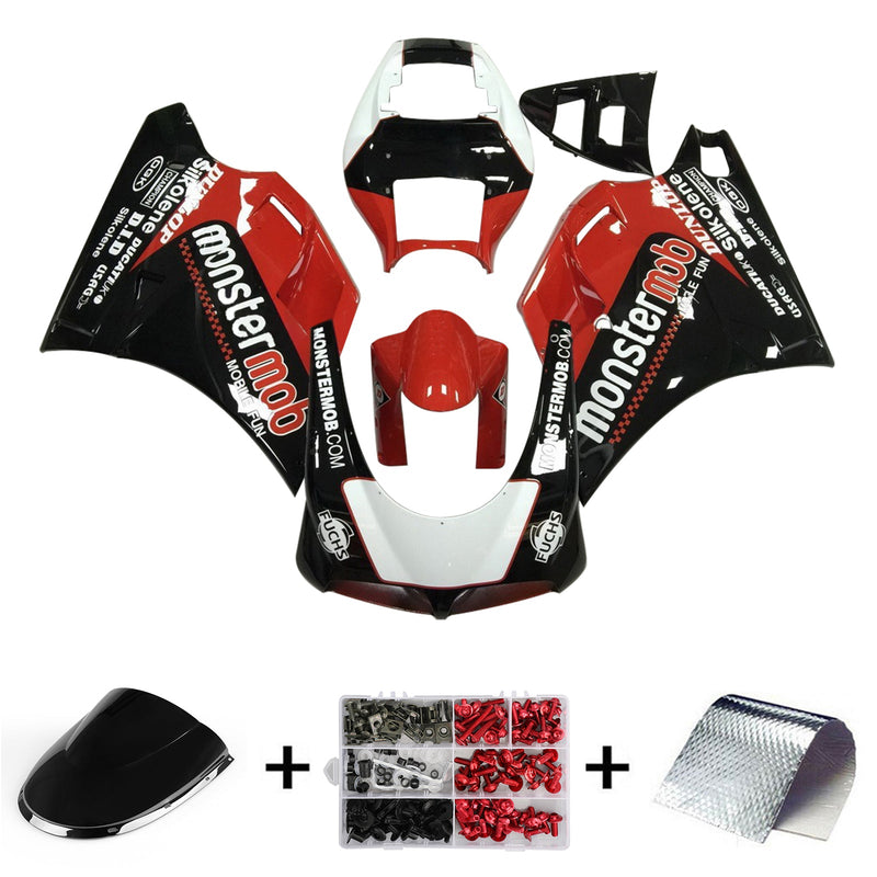 Amotopart kåpa set för Ducati 996 748 1996-2002, kaross, ABS