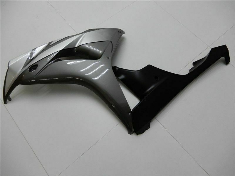 Kåpa set kropp ABS lämplig för Honda CBR1000RR 2006 2007 grå vit Generic