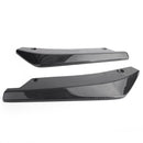 2 peças para-choque traseiro de carro barbatana canard divisor difusor valence spoiler lábio fibra de carbono visual genérico